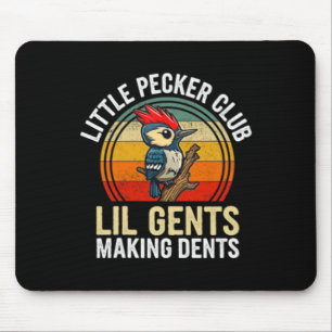 Little Pecker Club Lil Gents Making Dents Funny  Mouse Mat
