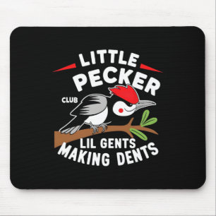 Little Pecker Club Lil Gents Making Dents Retro Wo Mouse Mat