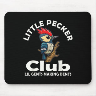 Little Pecker Club Shirt Front And Back Mouse Mat