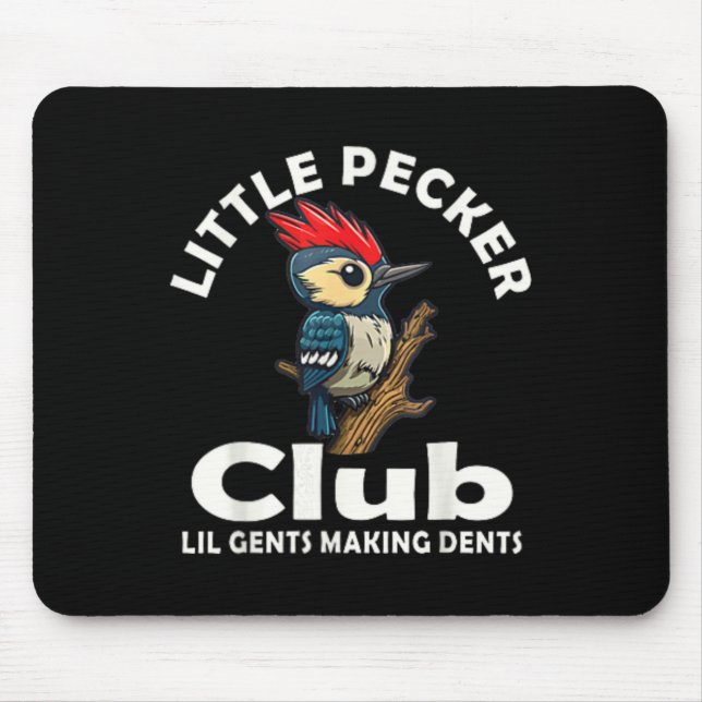 Little Pecker Club Shirt Front And Back  Mouse Mat (Front)