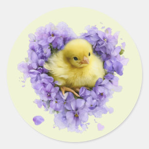 Little Peep & Co. Baby Celebration Classic Round Sticker
