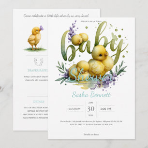 Little Peep & Co.   Baby Shower Invitation