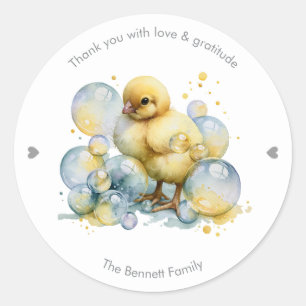 Little Peep & Co. Thank You Classic Round Sticker