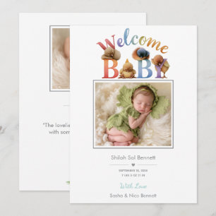 Little Peep & Co. Welcome Baby Invitation