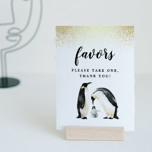 Little Penguin   Baby Shower Favours Poster