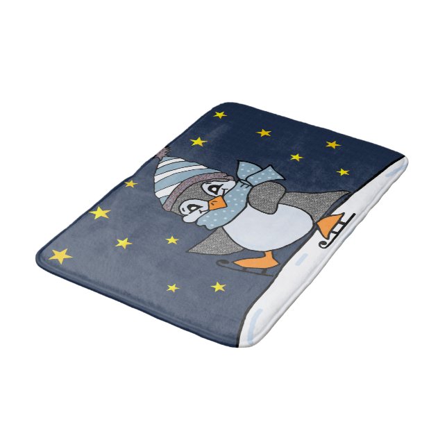 Little Penguin Bath Mat (Angled)