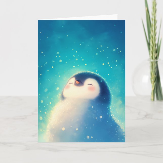 Little Penguin Chilling Card (Front)