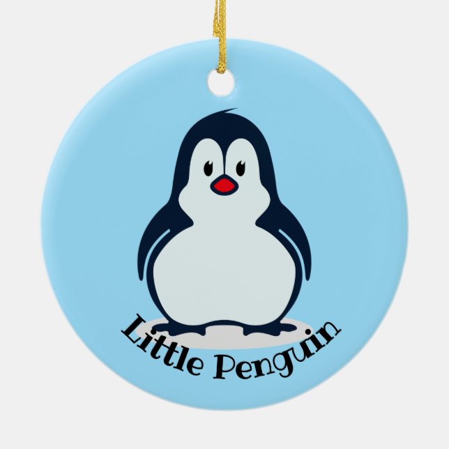 Little Penguin Design Acrylic Ornament (Back)