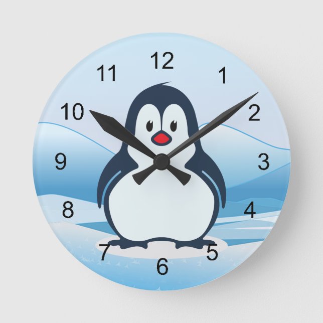 Little Penguin Design Clock (Front)