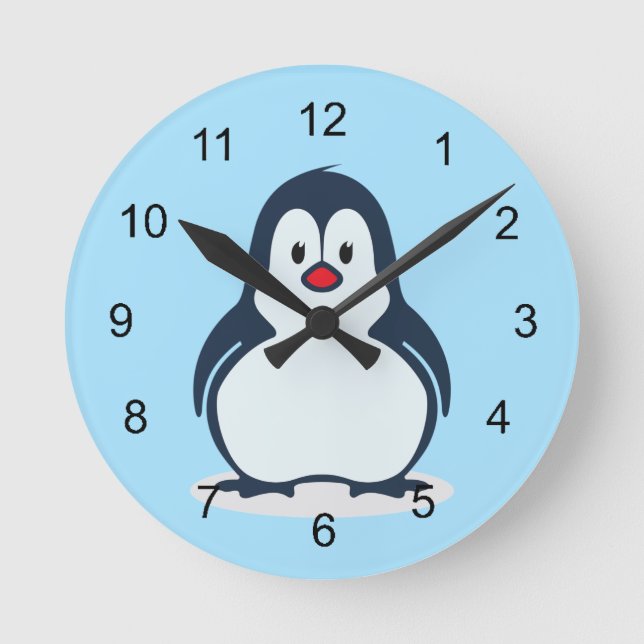 Little Penguin Design Clock (Front)