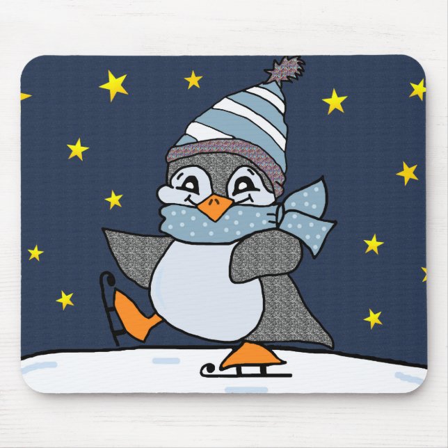 Little Penguin Mouse Mat (Front)