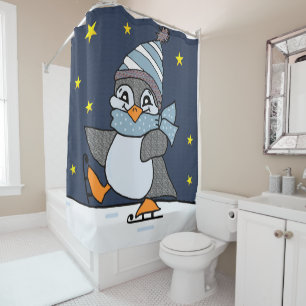 Little Penguin Shower Curtain