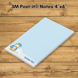 Little Penguin Sitting with Snowballs Post-it Note