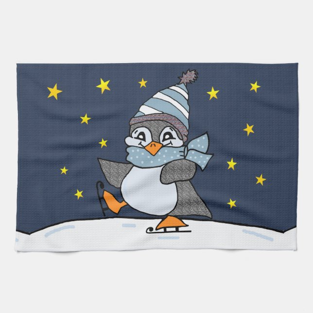 Little Penguin Tea Towel (Horizontal)