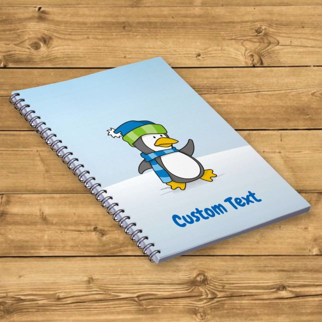 Little penguin walking on snow notebook (Creator Uploaded)