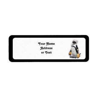 Little  Penguin Wearing Hockey Gear