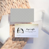 Little Penguin | Winter Baby Shower Diaper Raffle