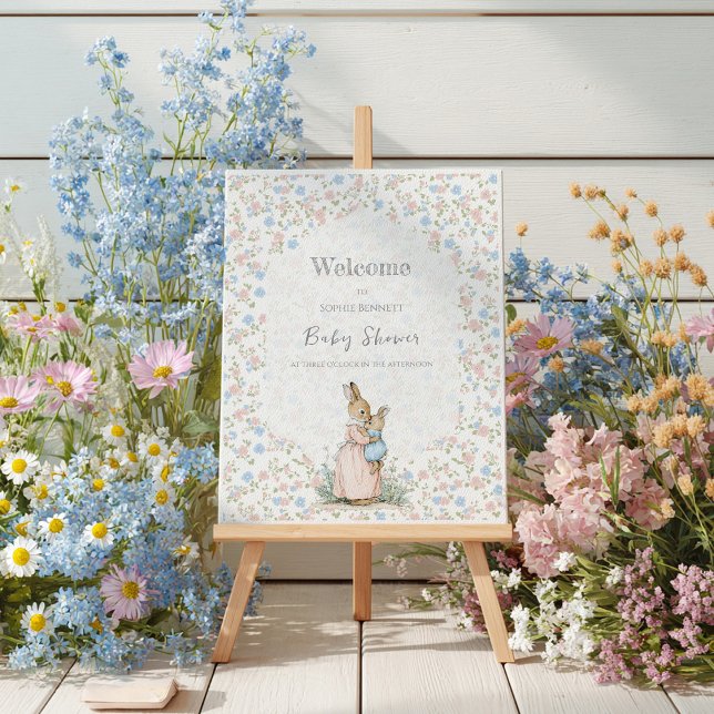 Little Peter Rabbit and Mum Welcome Poster (Creator Uploaded)
