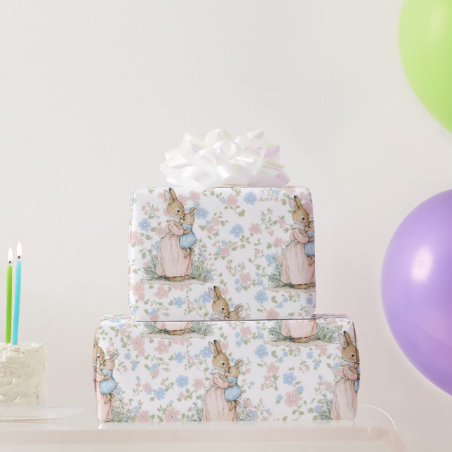 Little Peter Rabbit and Mum Wrapping Paper (Party Gifts)