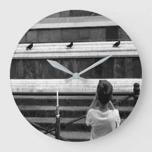 Little photographer large clock