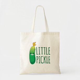Little Pickle Cute Green Pickle Wearing Sunglasses Tote Bag