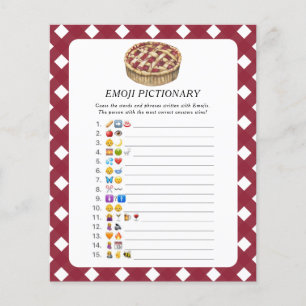Little Pie baby shower Emoji pictionary game