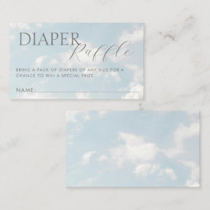 Little Piece of Heaven Baby Shower Dreamy Enclosure Card