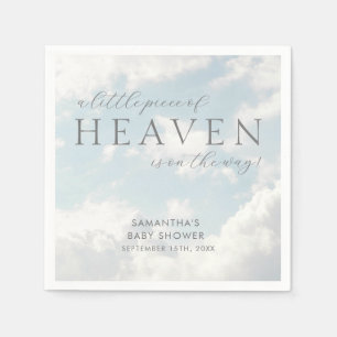 Little Piece of Heaven Baby Shower Simple Napkin