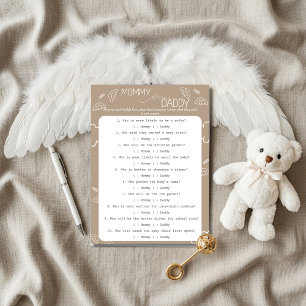 Little Piece of Heaven Beige Guess Who Game Invitation