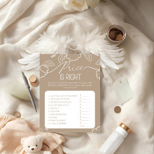 Little Piece of Heaven beige Price is Right Game Invitation