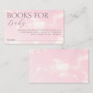 Little Piece of Heaven Books for Baby Shower  Enclosure Card