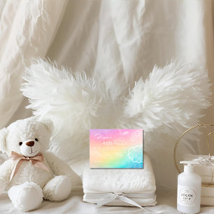 Little Piece of Heaven Rainbow Diaper Raffle Card