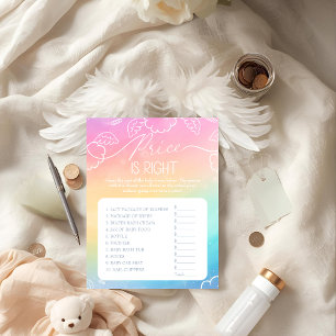 Little Piece of Heaven Rainbow Price Right Game Invitation