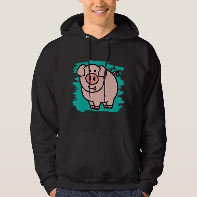 Little Pig I Cute Pig I Kids Pig Hoodie (Front)
