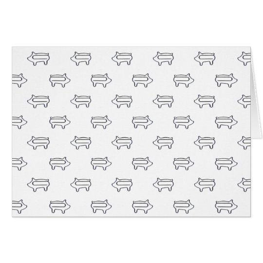 Little Pig Paperclips | Personal Stationary Card