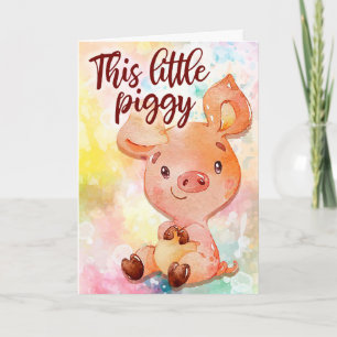 Little Piggy Card
