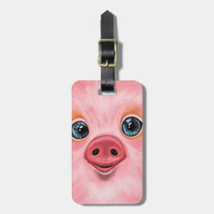 Little Piglet Luggage Tag Smile