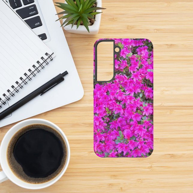 Little Pink Azaleas Floral Samsung Galaxy S22 Case (In Situ)