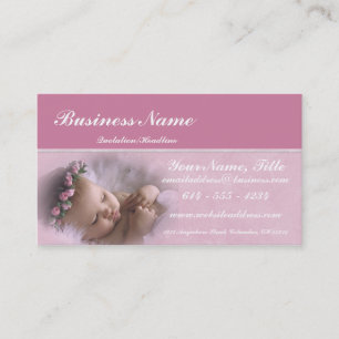 Little Pink Baby Girl Business Cards
