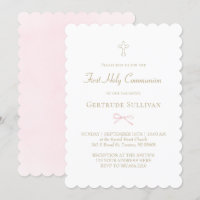 little pink bow | First Holy Communion