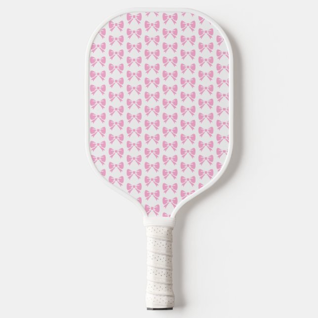 Little Pink Bow Girl Ladies Girly Birthday  Pickleball Paddle (Front)