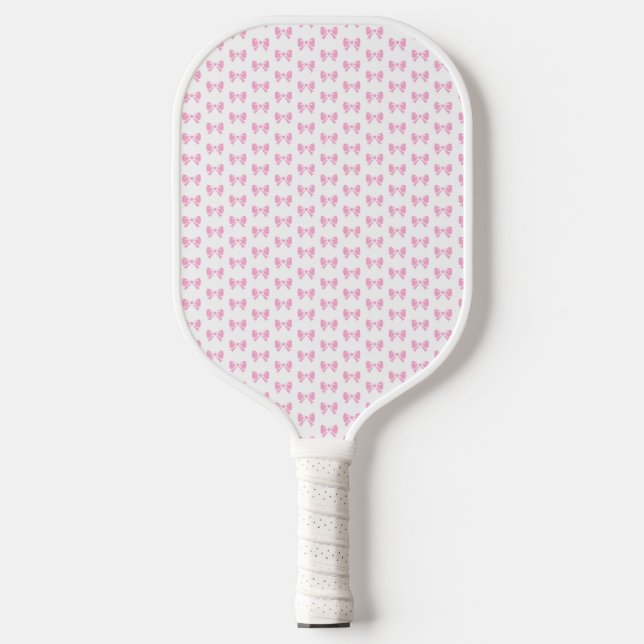 Little Pink Bow Girl Ladies Girly Birthday  Pickleball Paddle (Front)