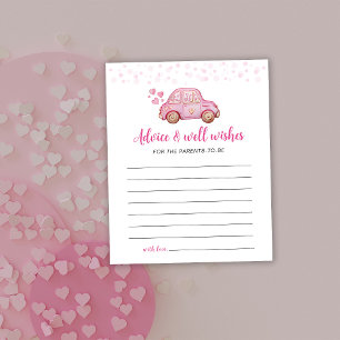 Little Pink Car Advice Card