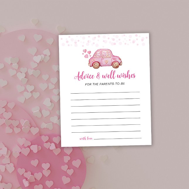 Little Pink Car Advice Card (Creator Uploaded)