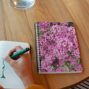 Little Pink Daphne Floral Notebook