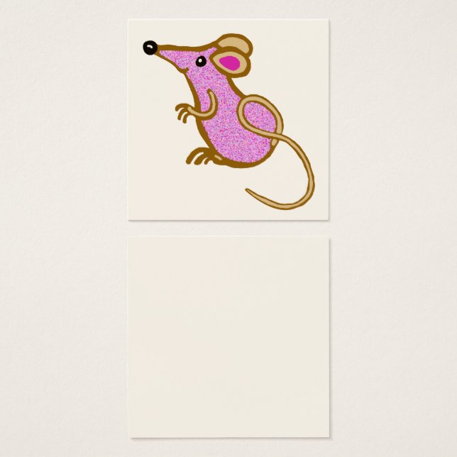 Little pink mouse (Front & Back)