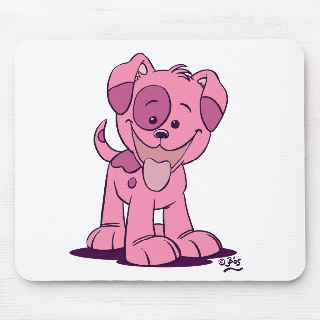 Little pink puppy mousepad (Front)