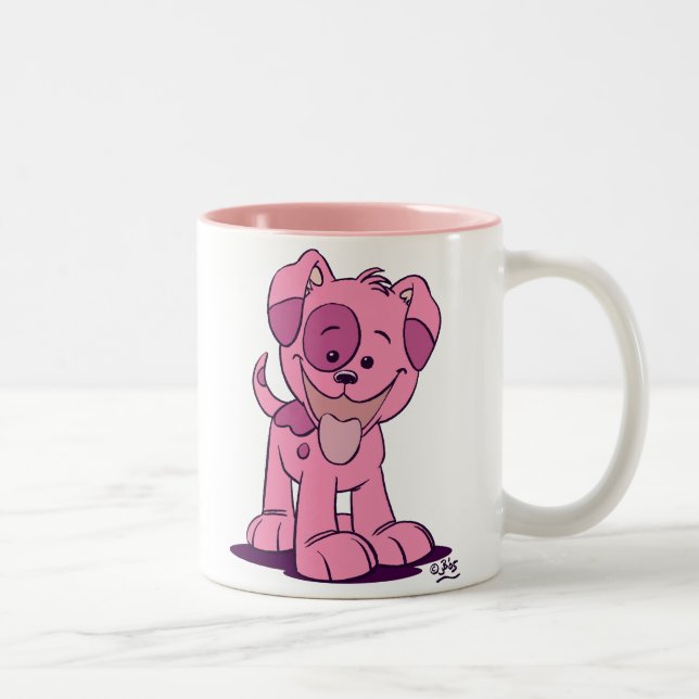 Little pink puppy mug (Right)