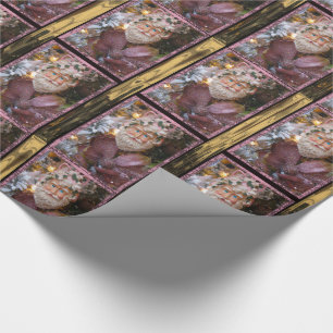 Little Pink Santa Gala Wrapping Paper