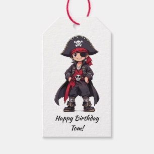 Little Pirate Kids Birthday Gift Tags